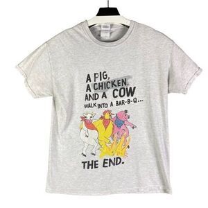 Vintage Garland Jacks Secret Six BBQ Sauce T-Shirt Mens Graphic‎ Grey Sz Medium